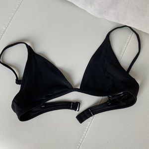 Aerie Adjustable Triangl bikini top in Black
